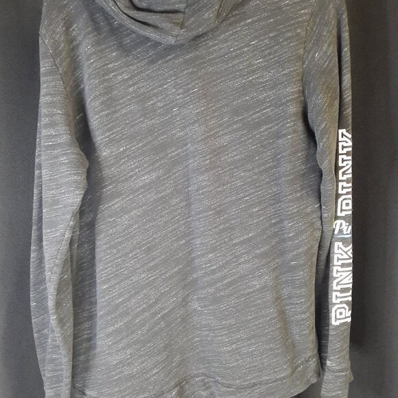 Pink By Victoria Secret Women's Pullover Hoodie Size Small Heathered Grey - Picture 3 of 7